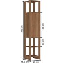 Ver imagem 3 de Closet com 1 Porta Contendo 2 Prateleias e 3 Nichos Externos Yes Nova Mobile Montana