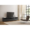 Ver imagem 2 de Rack Bancada para TV Aspen 180cm Preto - Móveisaqui