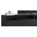 Ver imagem 3 de Rack Bancada para TV Aspen 180cm Preto - Móveisaqui