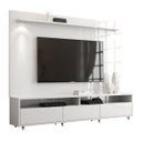 Ver imagem 1 de Rack com Painel Aspen 220cm Branco - Móveisaqui