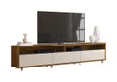 Ver imagem 1 de Rack Bancada para TV Aspen 2.2 Madeiro Canela com Off White - Móveisaqui