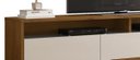Ver imagem 3 de Rack Bancada para TV Aspen 2.2 Madeiro Canela com Off White - Móveisaqui