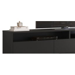 Rack Bancada para TV Aspen 2.2 Preto - Móveisaqui - 3