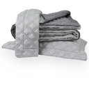 Ver imagem 2 de Colcha King 300 Fios Turin Dec - Artelassê Cinza Brita/Cinza Grafite