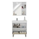 Ver imagem 2 de Gabinete de Banheiro com Pia e Espelheira c/LED 80cm 4 Portas Multimóveis CR10162 Branco/Fumê