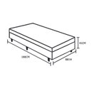 Ver imagem 2 de Cama Box com Baú Solteiro Homequeen Estrutura em Madeira Blindado Sintético Bege Homequeen