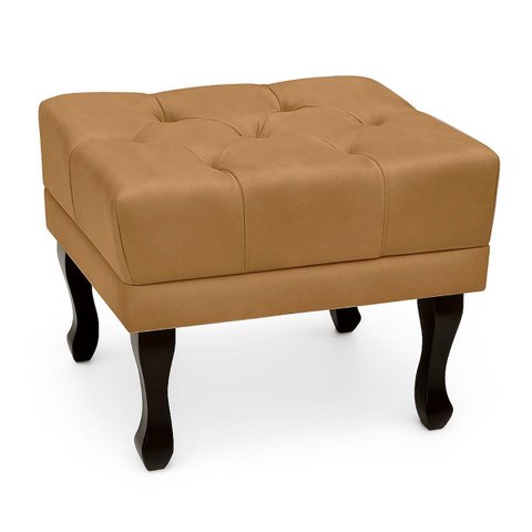 Puff Retro Confortável e Clássico Suede