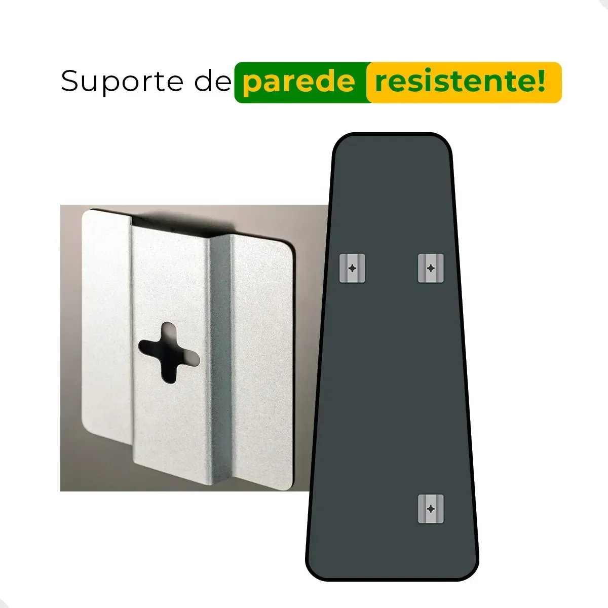 Ver imagem 6 de Espelho Decorativo Orgânico Led Quente 170x70 Suporte de Parede Tetris para Sala Quarto Banheiro