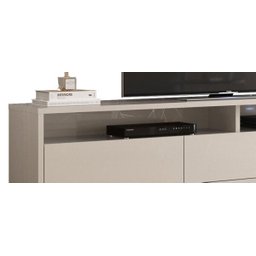 Rack Bancada para TV Aspen 2.2 Off White - Móveisaqui - 3