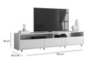 Ver imagem 5 de Rack Bancada para TV Aspen 180cm Branco - Móveisaqui