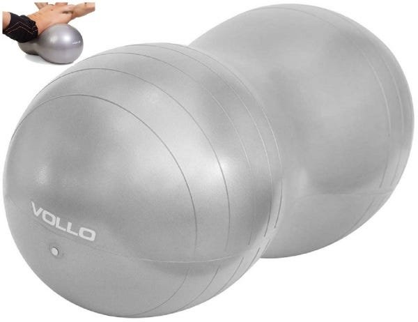 Bola Feijão Peanut Ball Pilates Ginástica Yoga Vollo + Bomba