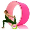 Roda Yoga Anel Magico Pilates Wheel Circulo Treino Crossfit Preto Rosa - 1