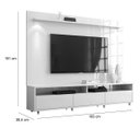 Ver imagem 6 de Rack com Painel Aspen 180cm Madeiro Canela com Off White - Móveisaqui