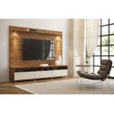 Ver imagem 2 de Rack com Painel Aspen 180cm Madeiro Canela com Off White - Móveisaqui