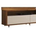 Ver imagem 5 de Rack com Painel Aspen 180cm Madeiro Canela com Off White - Móveisaqui