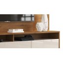 Ver imagem 4 de Rack com Painel Aspen 180cm Madeiro Canela com Off White - Móveisaqui