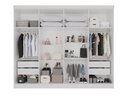 Ver imagem 7 de Guarda-Roupa Casal Modulado Canto com Espelho 13 Portas 4 Gavetas Multimóveis Branco