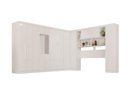 Ver imagem 2 de Guarda-Roupa Casal Modulado Canto com Espelho 13 Portas 4 Gavetas Multimóveis Branco