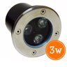 Spot Balizador Luminária Led Piso Chão Deck Luz Verde Blindado 3w - 6