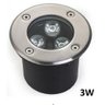 Spot Balizador Luminária Led Piso Chão Deck Luz Verde Blindado 3w - 3