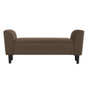 Ver imagem 1 de Recamier Bau Malibu 1,60m Suede Marrom - Inova Decor