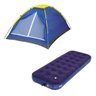 BARRACA CAMPING IGLU 3 PESSOAS + COLCHÃO INFLÁVEL SOLTEIRO MOR - 1