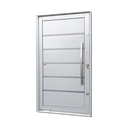 Ver imagem 1 de Porta Pivotante Alumínio Lambril Premium c/Pux.Dir. Elite Branco 240x150 Brimak