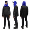 Kit Roupa Pedreiro Proteção E Roçador P PRETO - 4