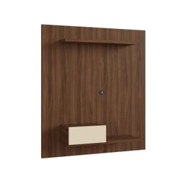 Painel Pa01 para TV até 48 Polegadas 1 Porta Crm Off White/Madeirado - 1