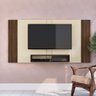 Painel Pa02 para TV até 60 Polegadas Crm Off White/Madeirado - 4