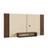 Painel Pa02 para TV até 60 Polegadas Crm Off White/Madeirado - 2