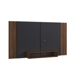 Painel Pa02 para TV até 60 Polegadas Crm Preto/Madeirado - 1