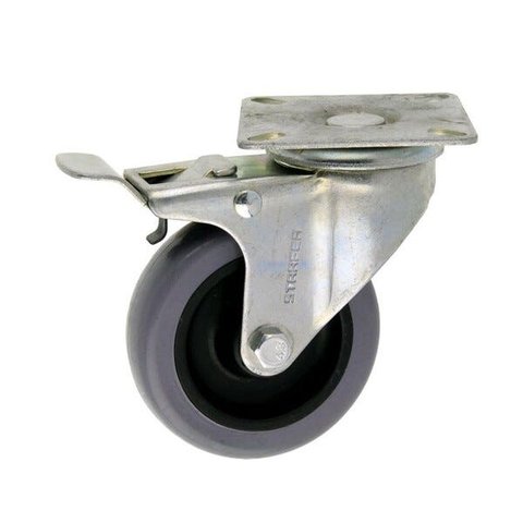 Rodizio Pp com Placa Giratório com Trava 5 Stafer