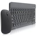 Ver imagem 1 de Kit Teclado e Mouse Bluetooth 5.2 Utra Fino com Pc, Ipad e Android Preto