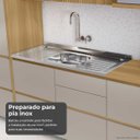 Ver imagem 4 de Cozinha 6 Peças Nesher Rainha Microondas Forno 100% MDF