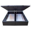 Ver imagem 4 de Base Cama Box Baú Casal King Size Corano Preto