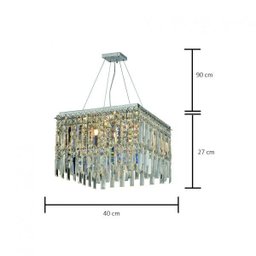Pendente de Cristal para 6 Lâmpadas SL-5647-H6 Amsterdã Wee - 2 Pendente de Cristal para 6 Lâmpadas SL-5647-H6 Amsterdã Wee - 2