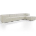 Ver imagem 2 de Sofá 4 Lugares para Sala Living Modular com Puff 352cm Lancaster F04 Linho Cru - Lyam Decor