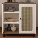 Ver imagem 2 de Buffet Aparador 1 Porta 80 Cm 4520 Pinho Off White Arly