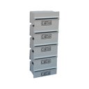 Ver imagem 1 de Caixa Correio Condomínio Detrás Para Muro Cinza 5 Módulos