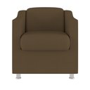 Ver imagem 4 de Kit 2 Poltronas Decorativas Tilla + Namoradeira Sala De Estar Cor:Marrom