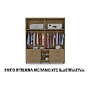 Ver imagem 3 de Roupeiro Triplex Guarda Roupas Londres Casal 8 Portas Amend Trinobel