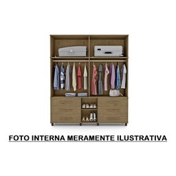 Roupeiro Triplex Guarda Roupas Londres Casal 8 Portas Amend Trinobel - 3