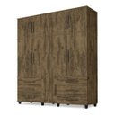Ver imagem 1 de Roupeiro Triplex Guarda Roupas Londres Casal 8 Portas Amend Trinobel