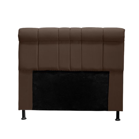 Cabeceira Madri 120 cm Suede Marrom