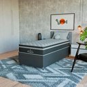Ver imagem 3 de Cama Box Baú Solteiro Couro Preto + Colchão Paris Preto Couro Preto/preto