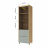 Paneleiro Modular 2 Portas 2 Gavetas Marquesa 70cm 100 Mdf - 3