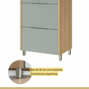 Ver imagem 7 de Paneleiro de Cozinha Marquesa 2 Portas 2 Gavetas 100% MDF Nature/Verde - Nesher