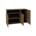 Ver imagem 5 de Armário Aparador com 03 Portas e Nicho 89,5x135x42cm Wlap135 Vermont Oak - Preto