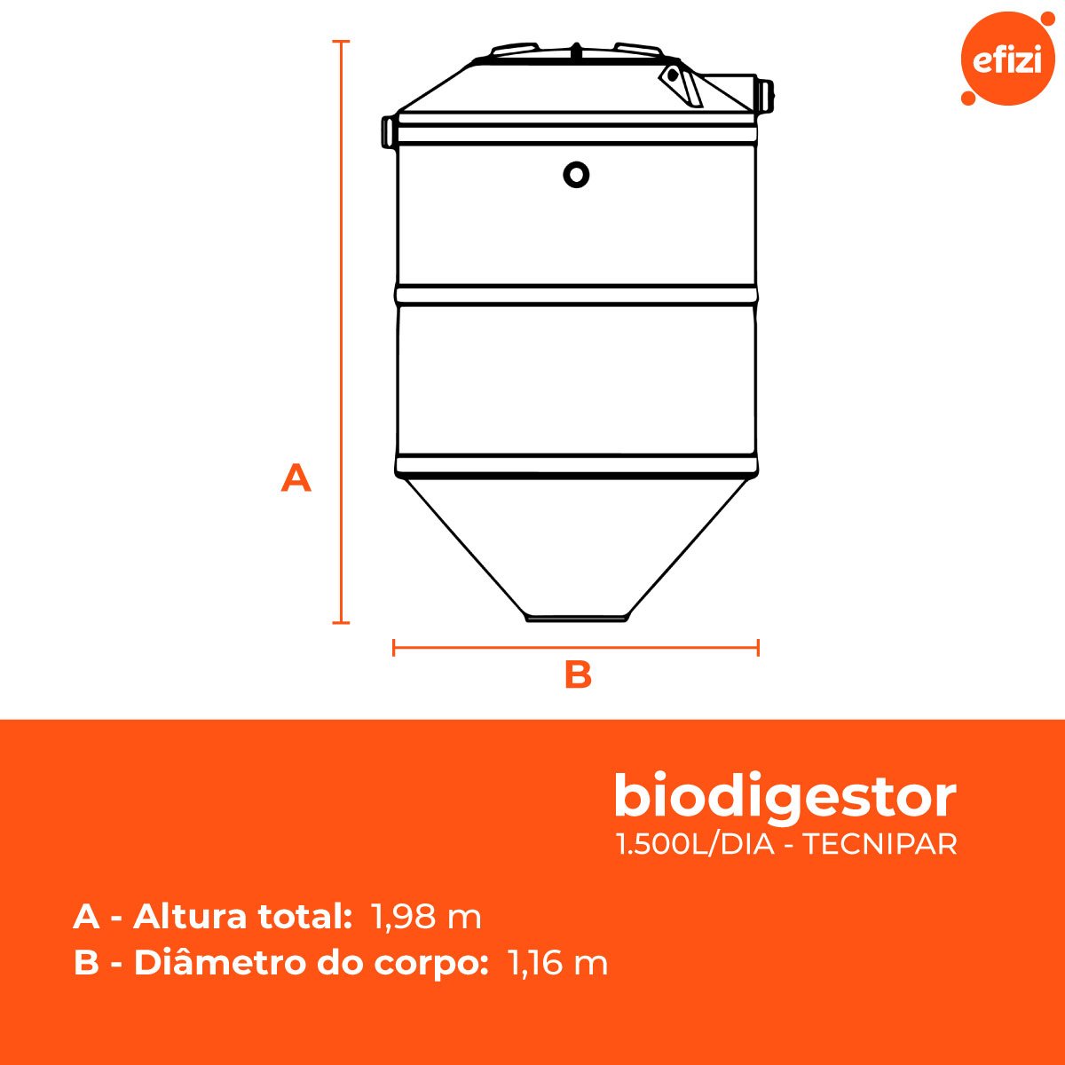 Biodigestor 1500l Tecnipar - 3